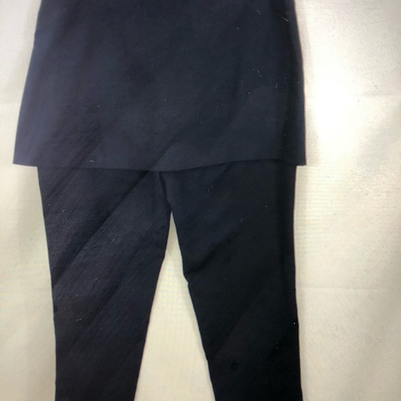 ❤️Zara Trafaluc Navy Wrap Skirted Cropped Trousers - Picture 4 of 9
